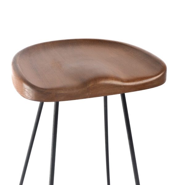 Metal saddle bar stool