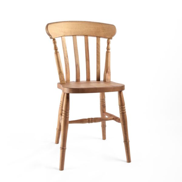 Farmhouse slat back dining chair