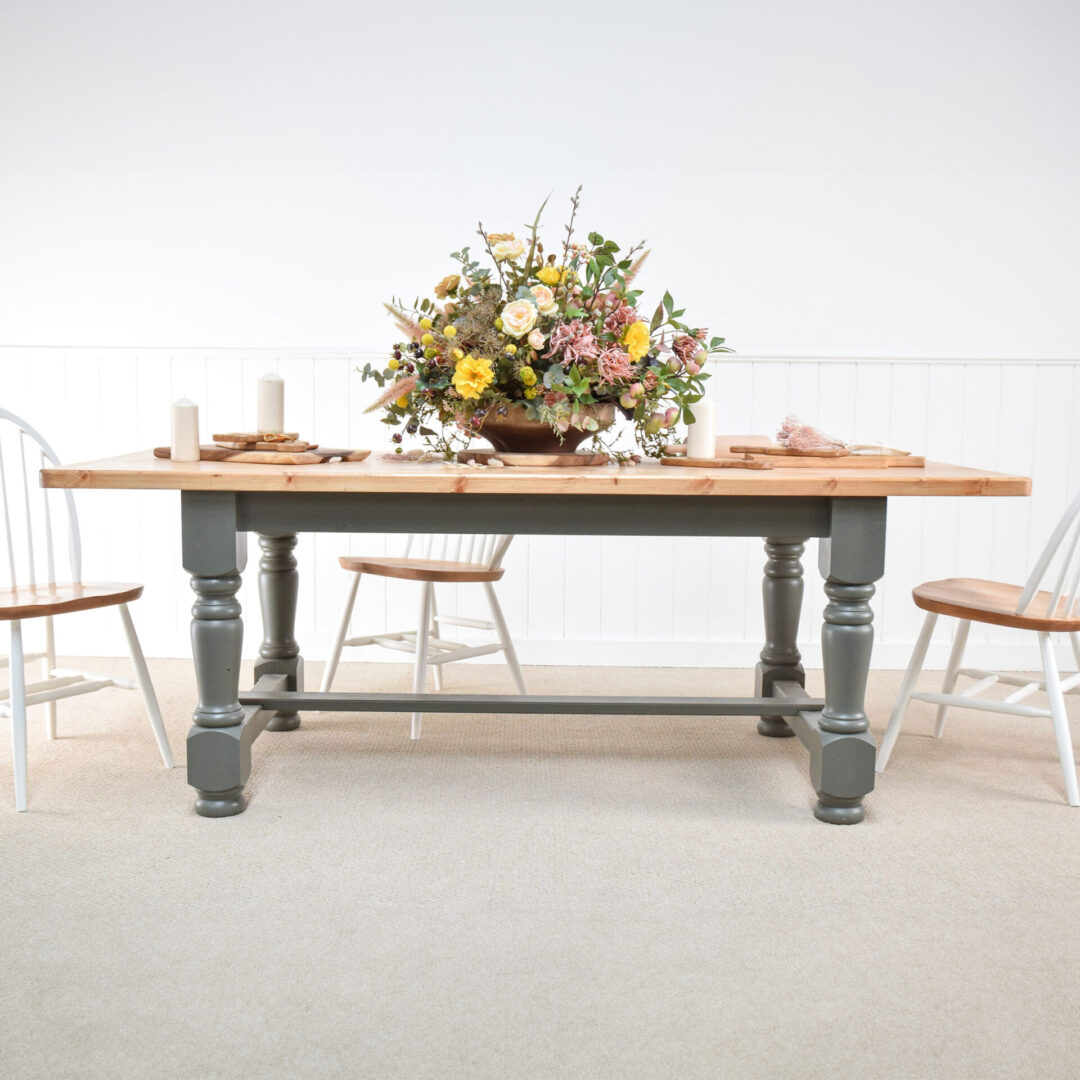 Refectory rectangular dining table